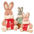 Scarf Bunny Plush (5 COLORS, 2 SIZES)