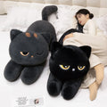 Lying Black Cat Pillow Plushies (3 COLORS, 3 SIZES)