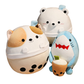 Animal/Boba Hybrid Plushies (3 Variants)