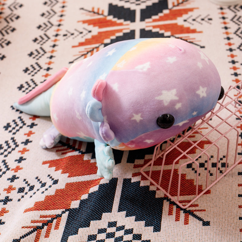 Axolotl plushie every color variant lifestyle shot