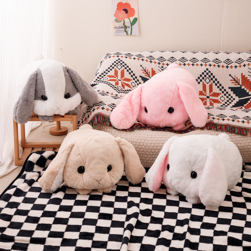 Chonky bunny plushie safe for sensitive skin