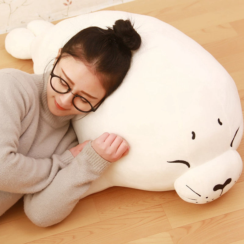 Sleepy seal plushie as chronic illness comfort companion