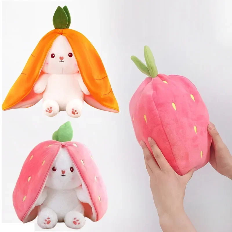 Strawberry & Carrot Rabbit Plushies (5 VARIANTS)