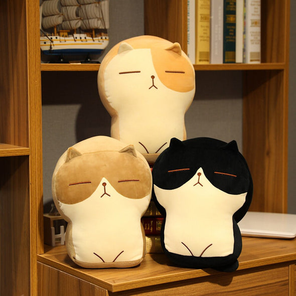 Expressionless Cat Plushies (4 COLORS, 2 SIZES)
