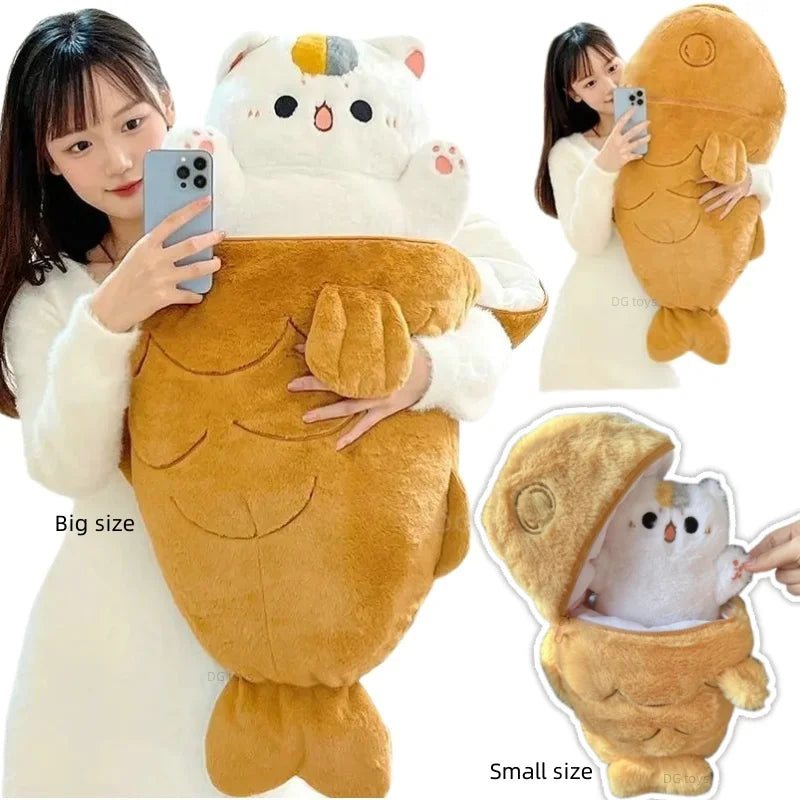 Taiyaki Cat Plushies (3 VARIANTS, 4 SIZES)