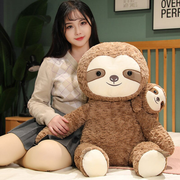 Mom and Baby Sloth Plushies (3 SIZES)