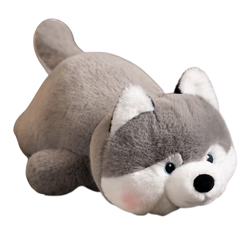 Furry Husky & Corgi Plushies (3 VARIANTS, 2 SIZES)