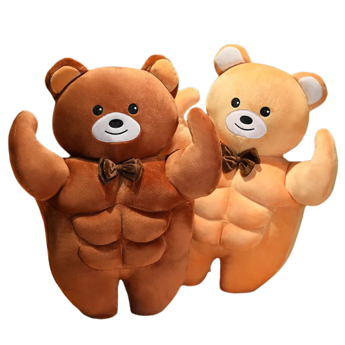 Buff Bear Plushies (3 COLORS, 2 SIZES)