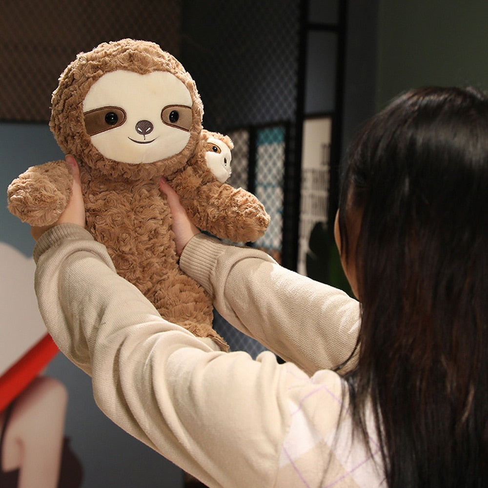 Mom and Baby Sloth Plushies (3 SIZES)
