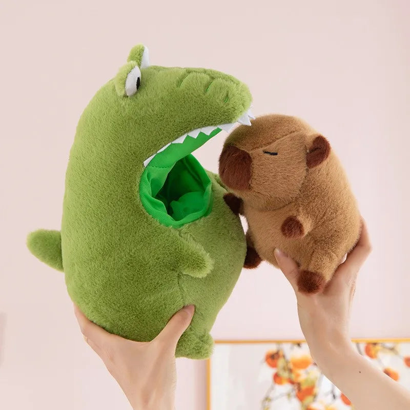 Crocodile Costume Capybara Plushies (2 VARIANTS)