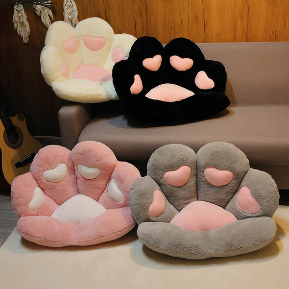 Bear & Cat Paw Shaped Pillow Cushion (8 COLORS, 2 SIZES)