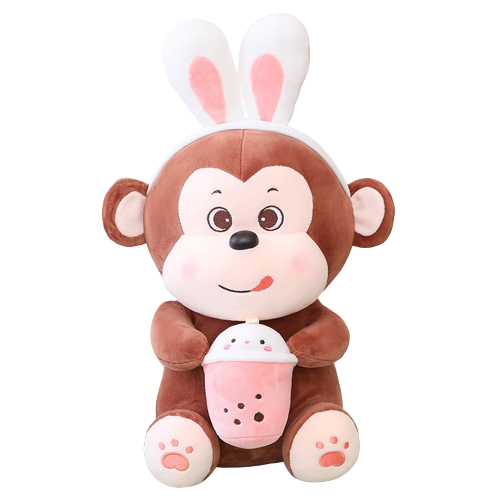 Monkey Boba Plush (3 COLORS, 5 SIZES)