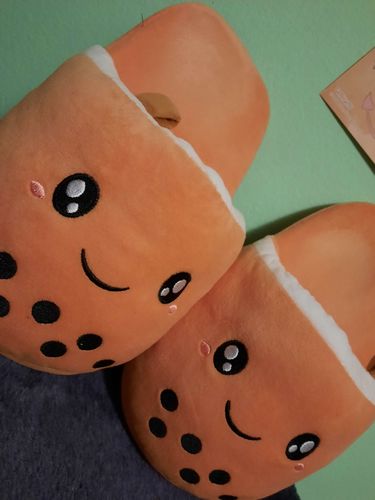 Boba Plush Slippers (2 Colors)