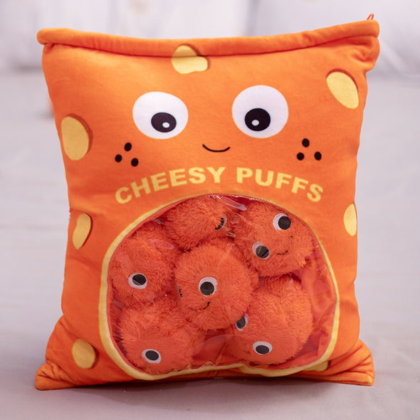 Cheesy Puffs Snack Bags (4 Colors)
