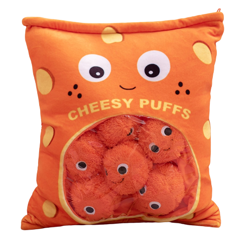 Cheesy Puffs Snack Bags (4 Colors)
