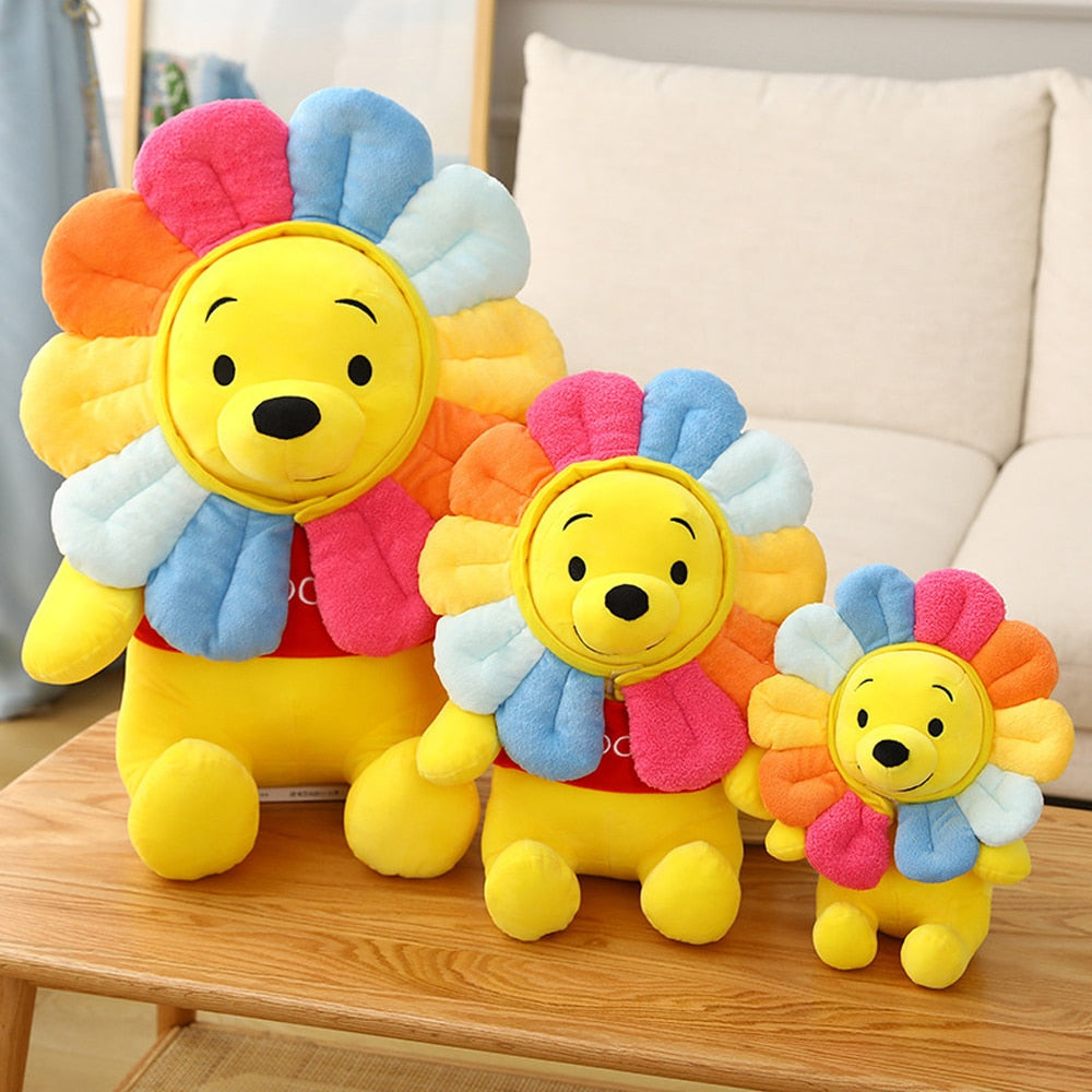 Cute Pooh Plush Sunflower Toy (3 Sizes)