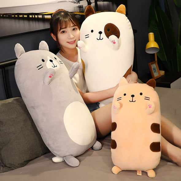 Lovely Pastel Kitty Hug Buddies (3 Colors, 2 Sizes)