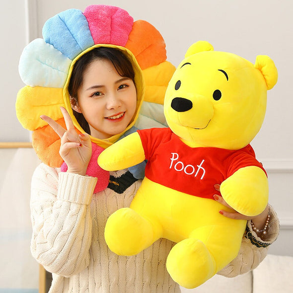 Cute Pooh Plush Sunflower Toy (3 Sizes)
