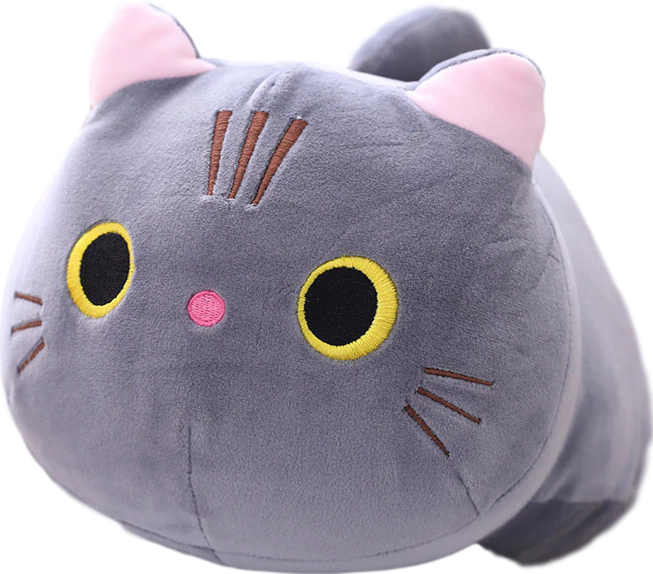 Curious Cat Plushies (4 COLORS, 3 SIZES) - Subtle Asian Treats