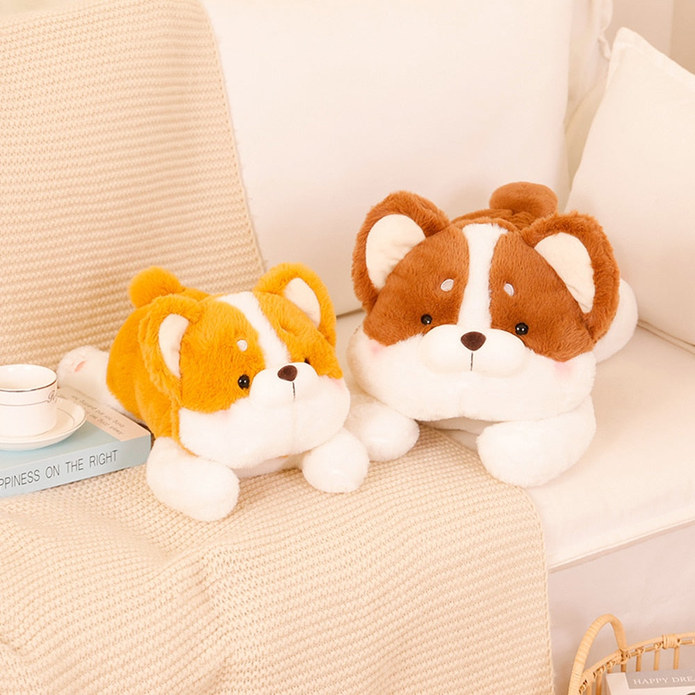 Fluffy Corgi Plushies (2 COLORS, 3 SIZES)