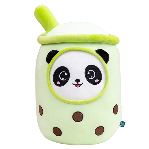 Panda Bubble Tea Cup Plushies (3 Colors, 4 Sizes)