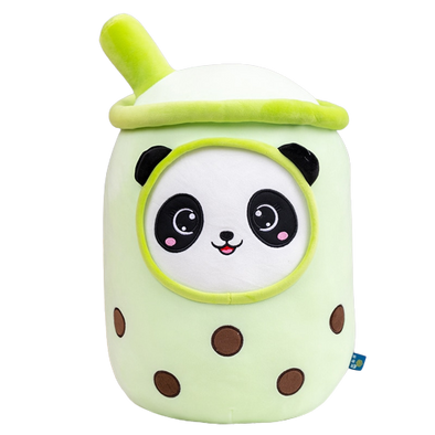 Panda Bubble Tea Cup Plushies (3 Colors, 4 Sizes)