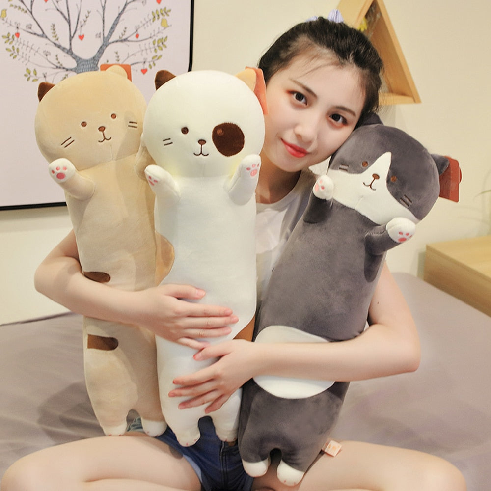 Cuddly Long Cat Plush (3 COLORS, 3 SIZES)