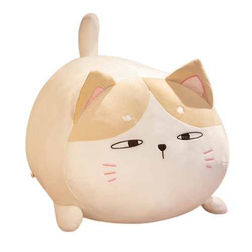 Squishy Cat Chunky Plushies (3 Colors, 3 Sizes)