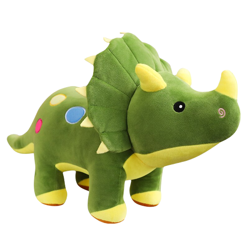 Triceratops Plushies (3 Colors, 3 Sizes)