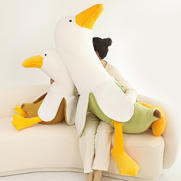 Fluffy Banana Duck Plushie (3 Colors, 3 Sizes)