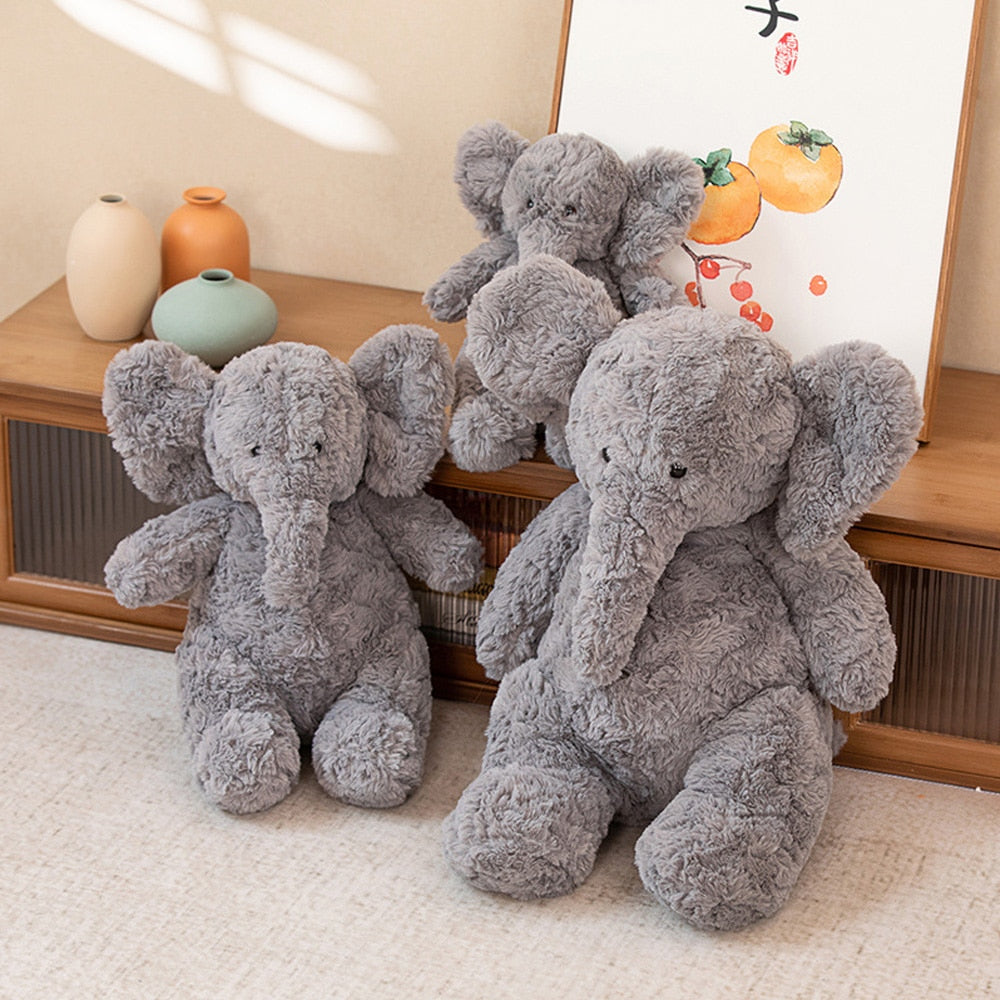 Fluffy Elephant Plush (3 SIZES)