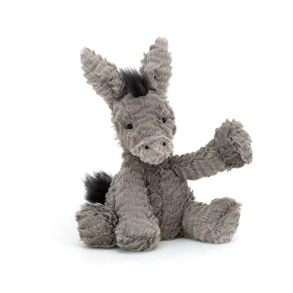 Very Furry Donkey Plush (3 SIZES)
