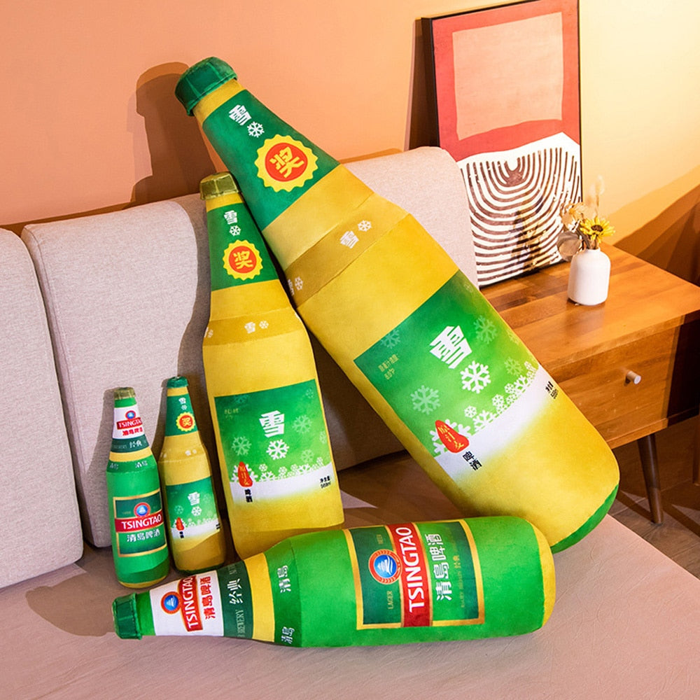 Lifelike Beer Plushies (2 VARIANTS, 3 SIZES)