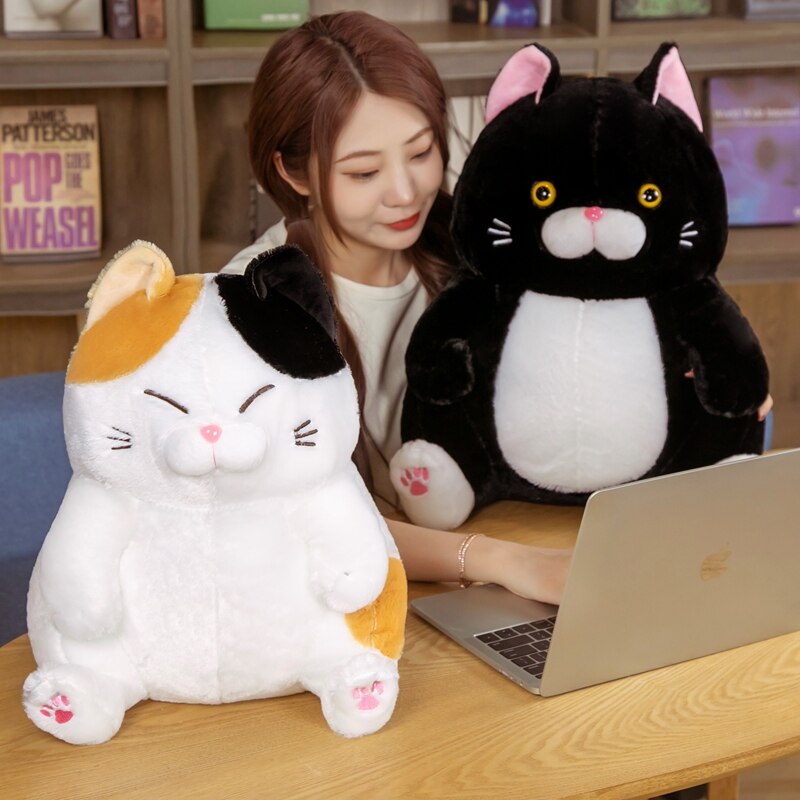 Chubby Cat Crew Plushies (3 Colors, 3 Sizes)