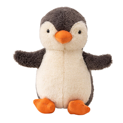 Happy Fluffy Penguin Plushies (3 Sizes)