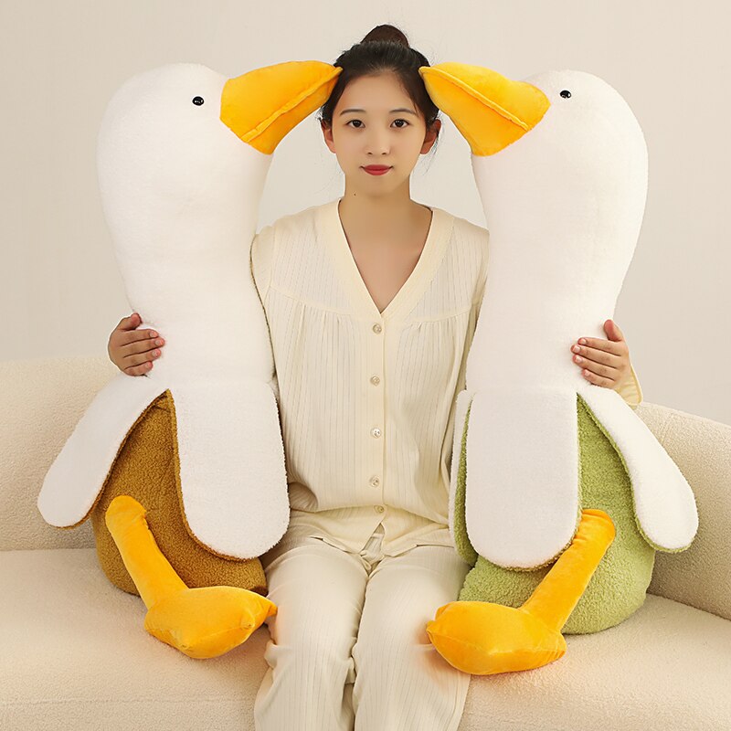 Fluffy Banana Duck Plushie (3 Colors, 3 Sizes)