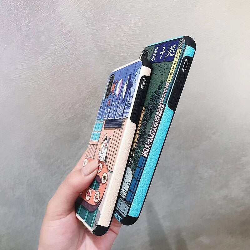 Japanese Cat Art Case - Subtle Asian Treats