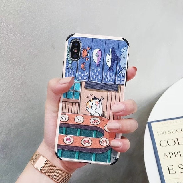 Japanese Cat Art Case - Subtle Asian Treats