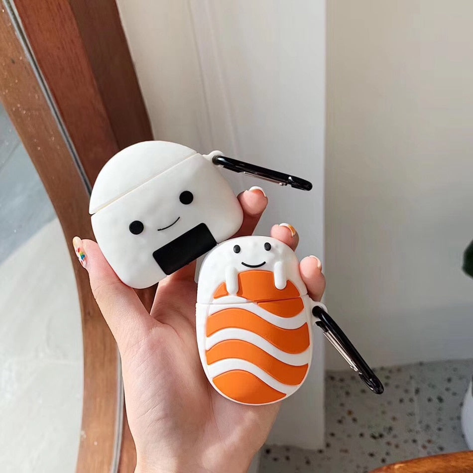 Salmon Sushi and Onigiri Airpods Case (AirPods 1 / 2) - Subtle Asian Treats