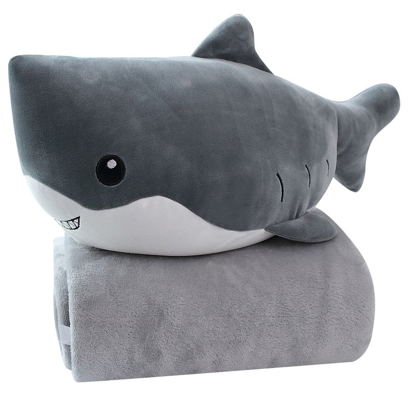 Shawn the Shark Plush Blankie - Subtle Asian Treats