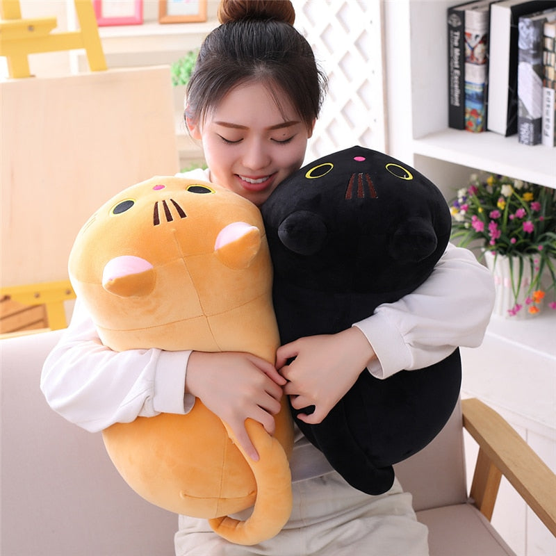 Curious Cat Plushies (4 COLORS, 3 SIZES) - Subtle Asian Treats
