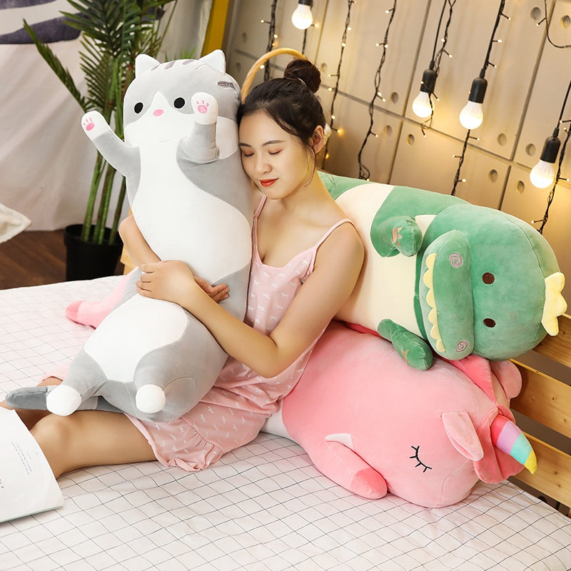 Kawaii Animals Body-Pillow (7 VARIANTS, 3 SIZES) - Subtle Asian Treats