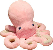 Back view of lifelike octopi plushie showing full design and silhouette