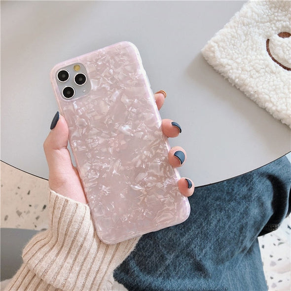 Marble Glitter iPhone Case