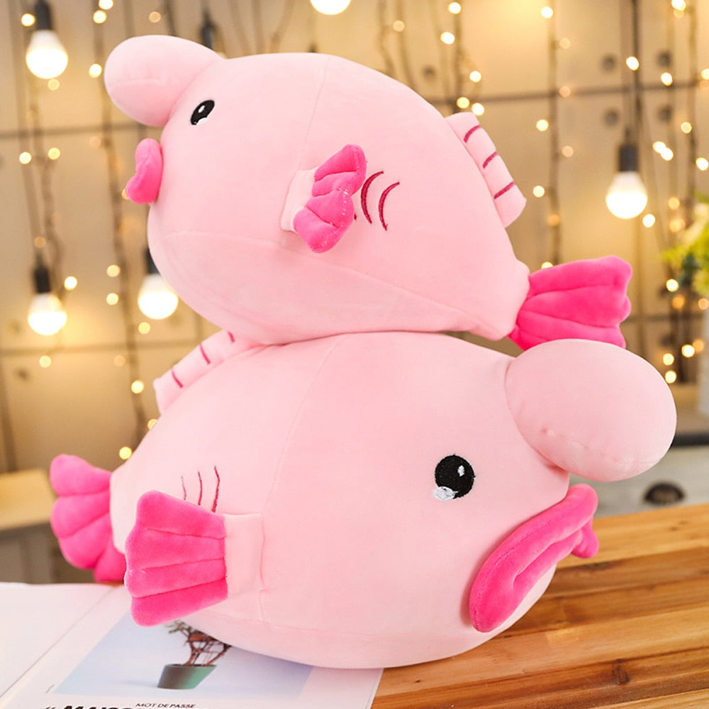 Avocatt Cute Blobfish Plushie Toy - 10 Inches Stuffed Animal Plush - Plushy  and Squishy Blob Fish with Soft Fabric and Stuffing - Cute Toy Gift for