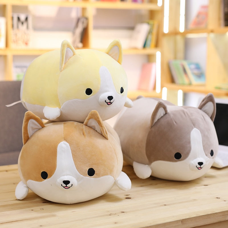 Happy Corgo Plushie (3 COLORS, 3 SIZES) - Subtle Asian Treats