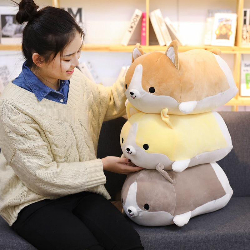 Happy Corgo Plushie (3 COLORS, 3 SIZES) - Subtle Asian Treats