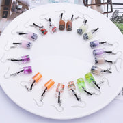 Jar of Milk Tea Earrings - Subtle Asian Treats