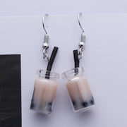 Jar of Milk Tea Earrings - Subtle Asian Treats