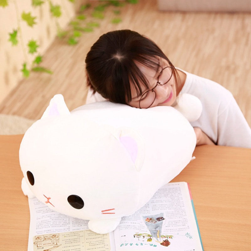 Round-eyed Kitty Plush (2 SIZES) - Subtle Asian Treats